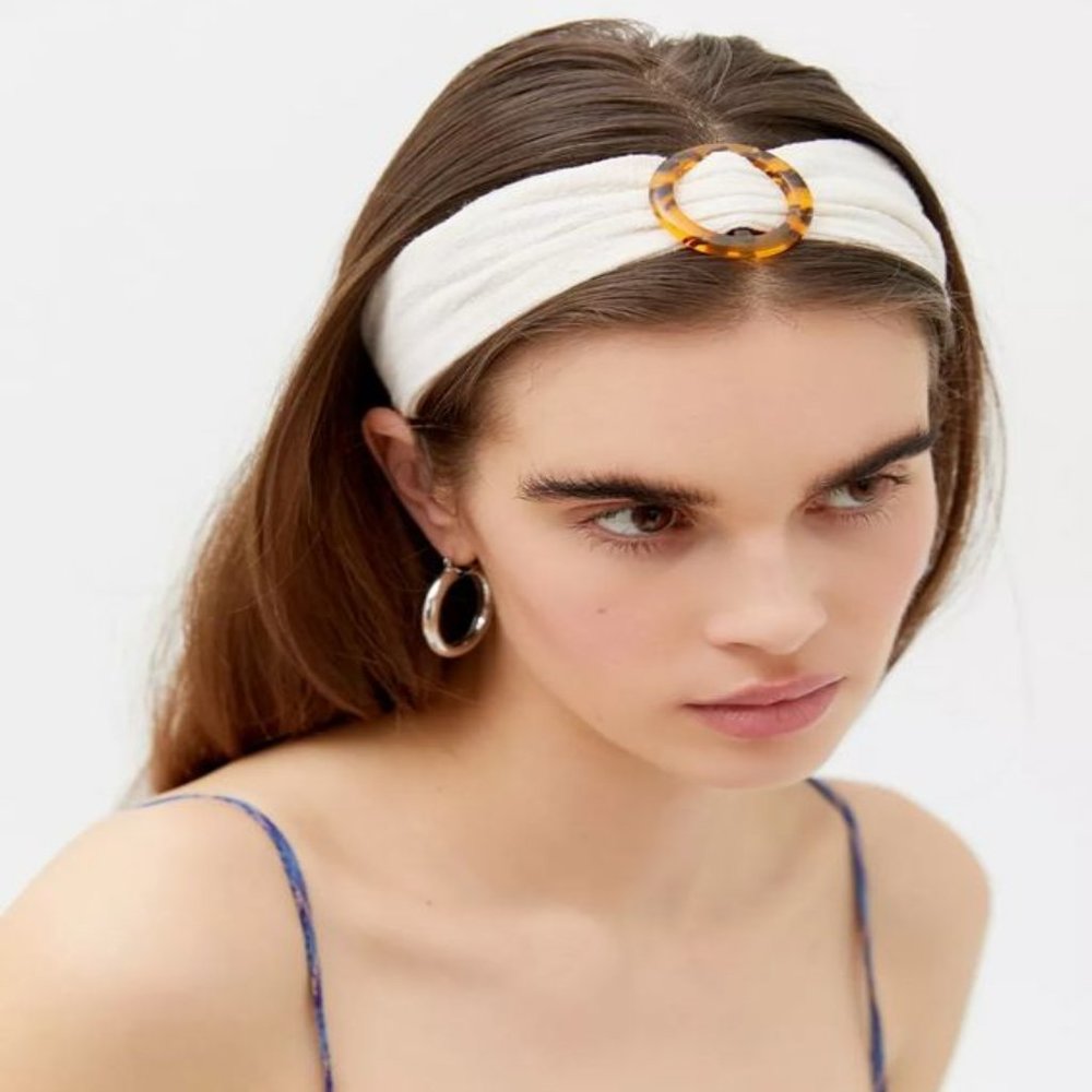 Bijou 3-In-1 Tie Back Headband (Ivory) - Picture 1 of 3